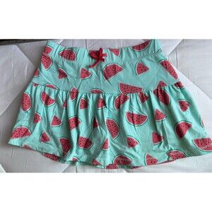 Wonder Nation Girls Watermelon Print A-Line Skort Drawstring Size M (7-8)